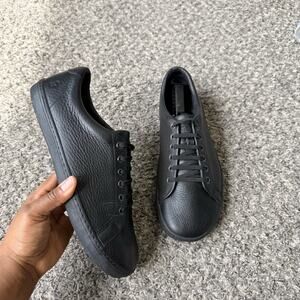 Birchbury Bramfords Black Leather Casual Shoes Sneakers Size 11 US 43 Barefoot